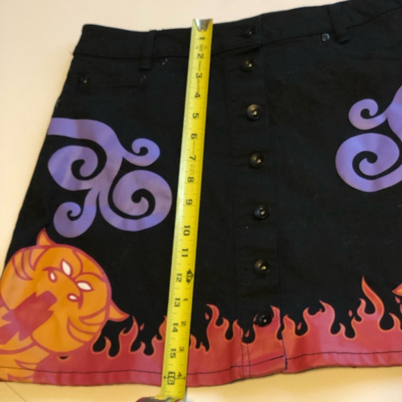 Her Universe Disney Aladdin Magic Carpet Denim Mini Skirt Size L Hot Topic - Picture 6 of 9